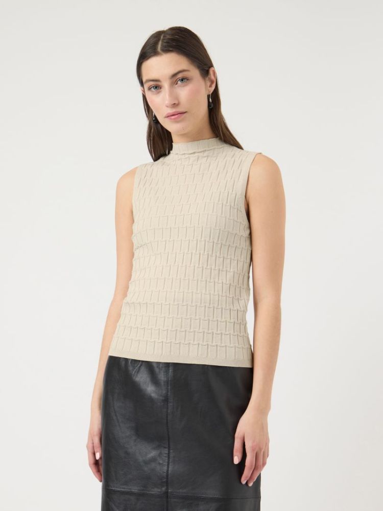 YASTRIMAY SL KNIT TOP S. 214151 Birch