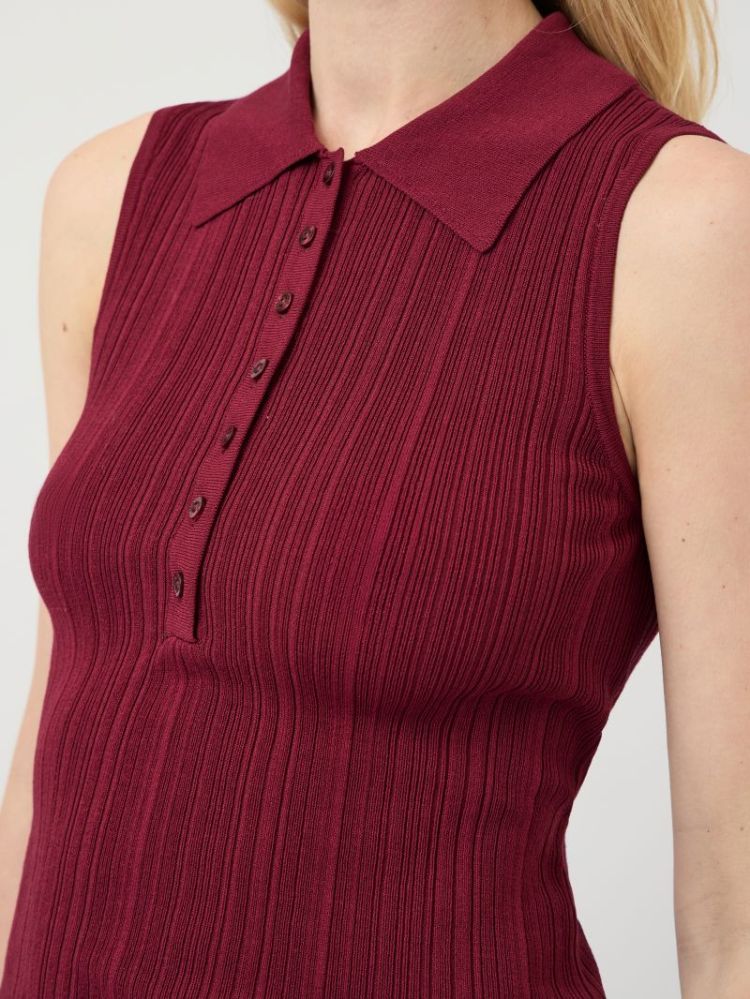 YASTANKI SL POLO KNIT TOP S. 220710 Rhododen