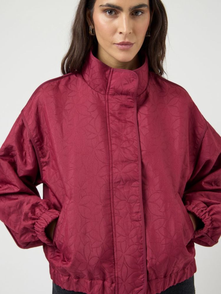 YASFIPA LS QUILTED JACKET 220710 Rhododen