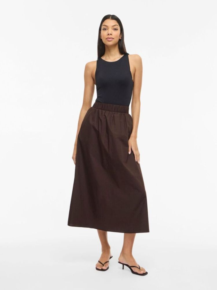 VISOPHIE HW ANKLE SKIRT - NOOS 196326 Coffee B