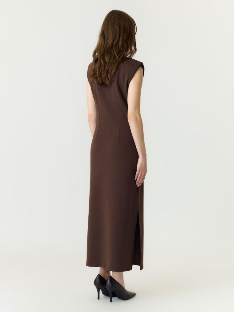 YASPINA SL LONG DRESS NOOS 298838 Chocolat