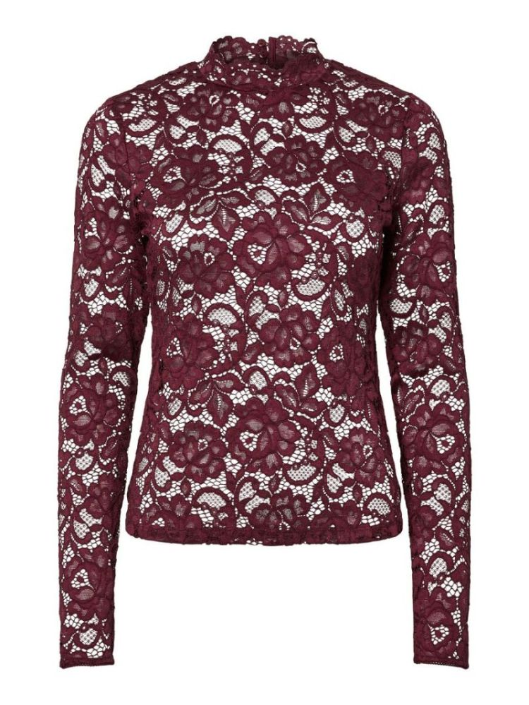 YASLACEY LS LACE TOP S. NOOS 190945 Port Roy