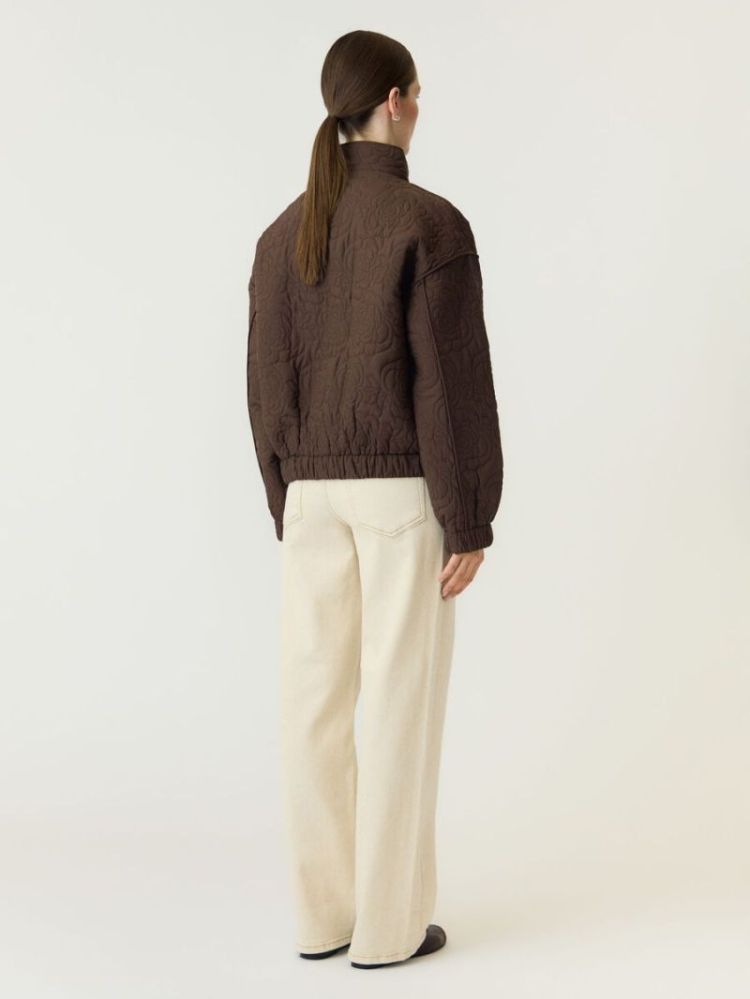 YASFIPURA LS QUILTED JACKET S. 298838 Chocolat