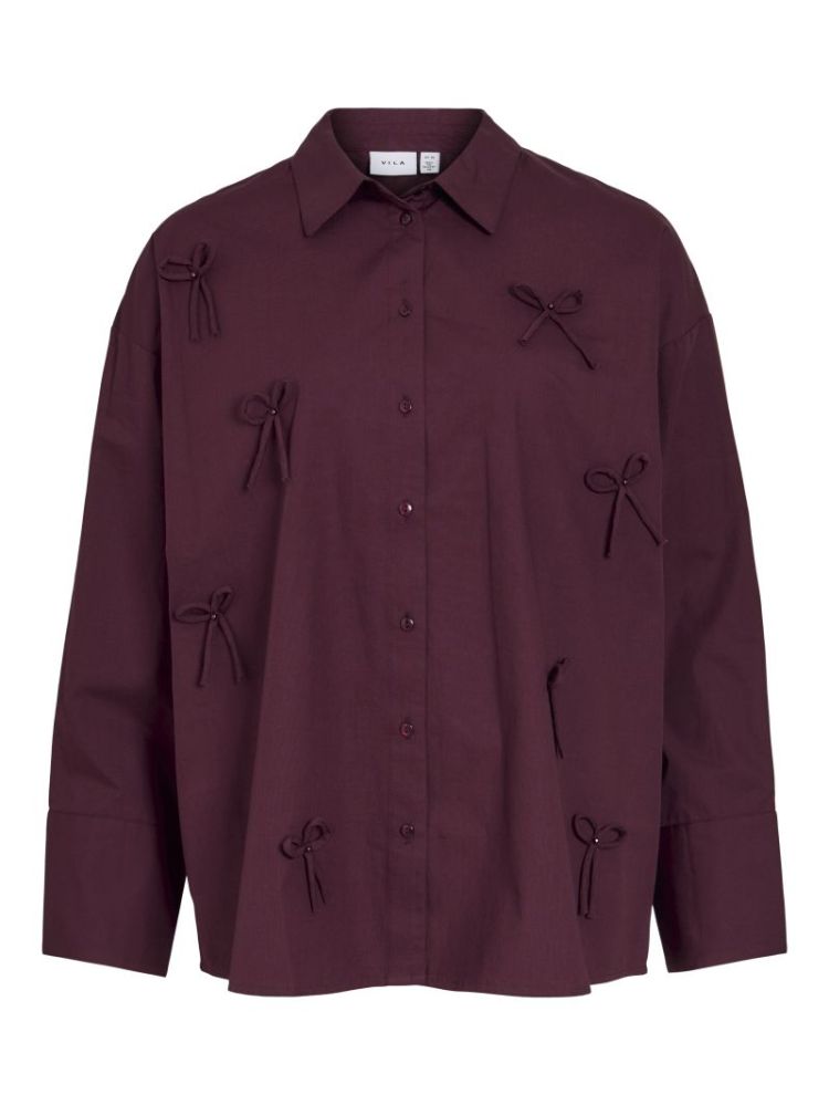 VIISOLDA OVERSIZE SHIRT BOW 199533 Port Roy