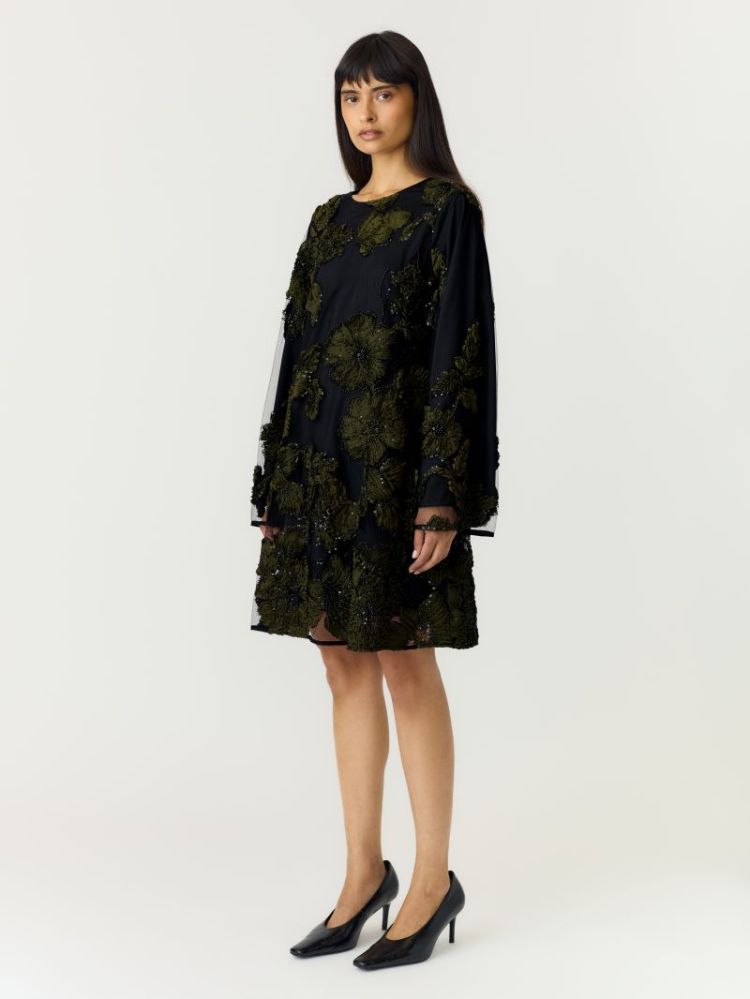 YASFLOUING LS DRESS - SHOW 190939 Black