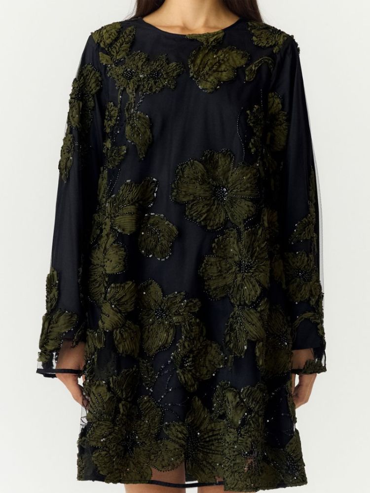 YASFLOUING LS DRESS - SHOW 190939 Black