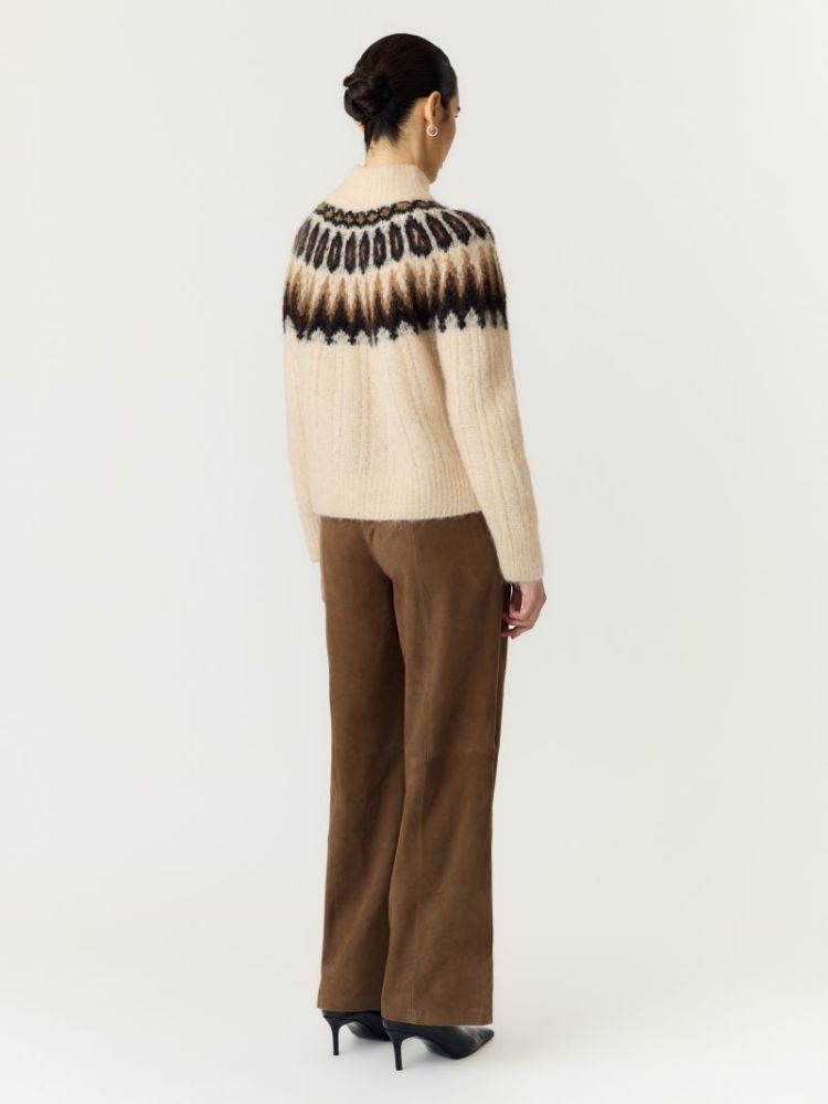 YASDOMINA LS WOOL BLEND KNIT P 307531001 Wood