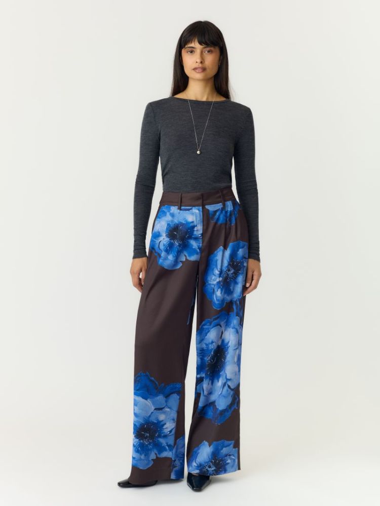 YASARLENE HW PANT S. - SHOW 298838001 Choco